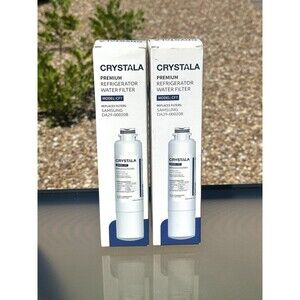 2 Crystala Filter CF7 Samsung DA29-00020B Premium Refrigerator Water Filter New